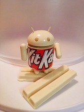 Raro Android Mini Edizione Speciale Personalizzata KitKat Cioccolato Bianco da Collezione