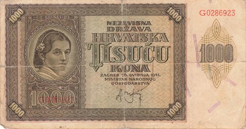 Croazia hrvatska - croazia, 1000
