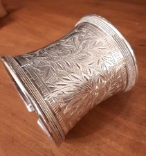 Bracciale schiava donna Argento 925 inciso berbero etnico pez,o unico 116 grammi