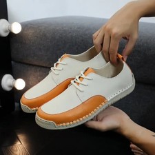 Scarpe basse da guida 38-48 taglie forti uomo punta tonda colorblock casual stringate tg