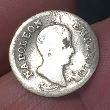 NAPOLEONE IMPERATORE 1/4 FRANCO 1807 Bayonne MONETE DA COLLEZIONE ARGENTO SILVER