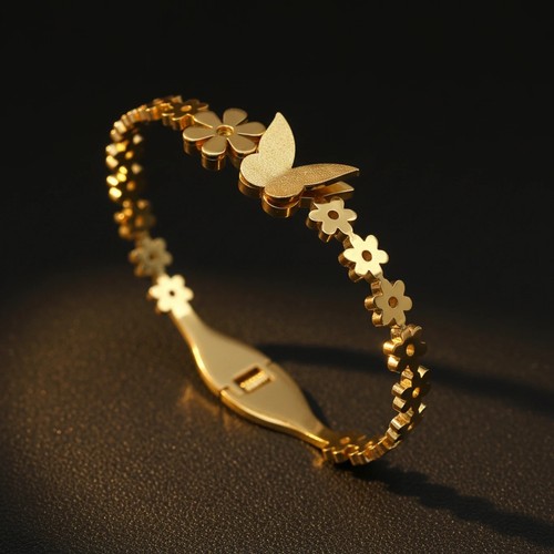 Bracciale floreale farfalla