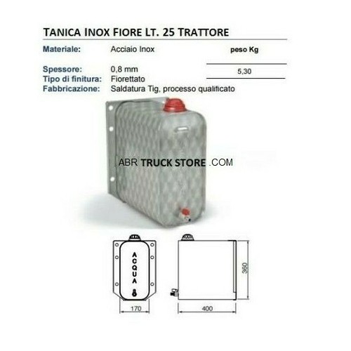 Tanica acqua serbatoio lava - tanica,