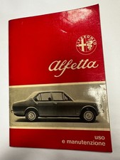 Libretto ALFA ROMEO ALFETTA