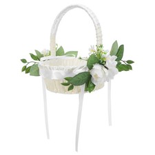  Cesto bambina fiori bianco