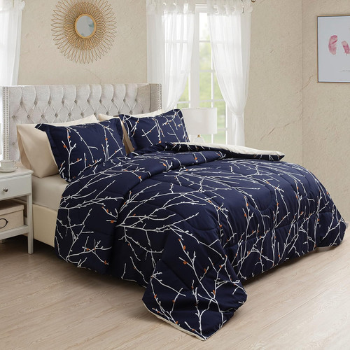 Set pezzi piumone blu - pezzi, navy