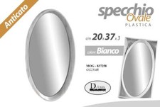 SPECCHIO DA PARETE OVALE INGRESSO BAGNO CORRIDOI ANTICATO CLASSICO MODERNO 37*20