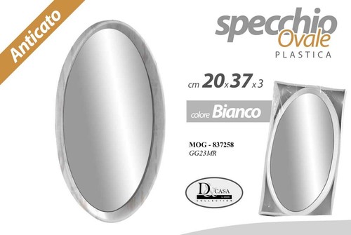 Specchio parete ovale - specchio,