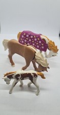 3 Cavalli Pony Con Sella Playmobil