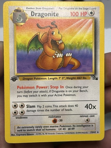 Pokemon tcg dragonite - dragonite, 19/62