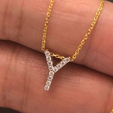 Ciondolo lettera Y oro 18 kt