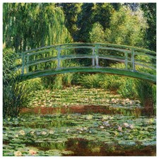 Niik stampa su tela il ponte giapponese di claude monet 60x60cm poster quadro...