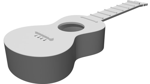 Chitarra miniatura funzionale - miniatura,