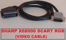 Video cable RGB-SCART for Sharp X68000 cable x68k with audio stereo
