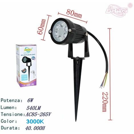Faretto faro led giardino - faro,