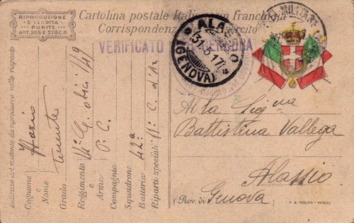 1917 cartolina postale - 1917,
