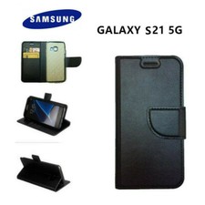 COVER CUSTODIA A LIBRO  PER Samsung Galaxy S21 5G  + PELLICOLA VETRO