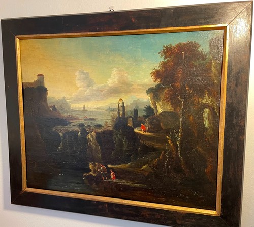 Dipinto olio tavola - tavola, di