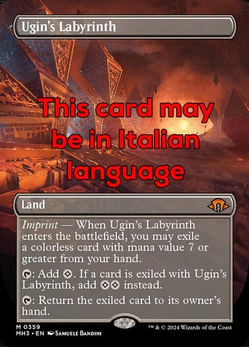 Mtg ugin labyrinth 359 exc - 359,
