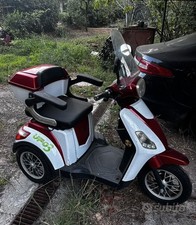 UFO3 Scooter Elettrico Tre Ruote Bianco/Rosso