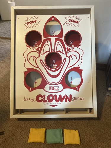 Jeux clown bean bag toss - bo-jeux,