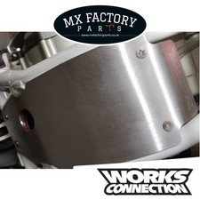 CR250 94 95 96 Skid Plate Funzionante Collegamento Bash Sump Guard Alluminio Honda MX