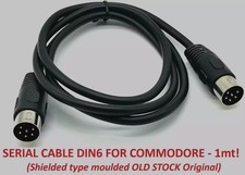 Cavo seriale Cable 1541 Floppy Disk DIN 6 poli Commodore 64 128 Vic20 1mt NEW