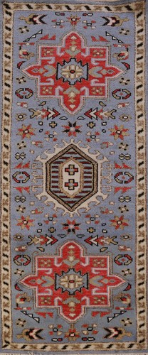 Tappeto runner indiano - , blu