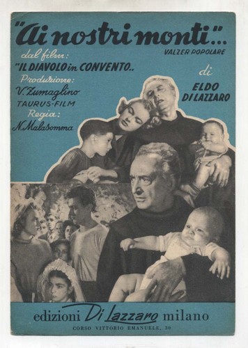 Spartito nostri monti - nostri, 1956
