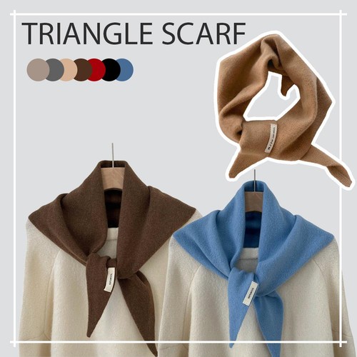 Sciarpa triangolare maglia - triangolare, in