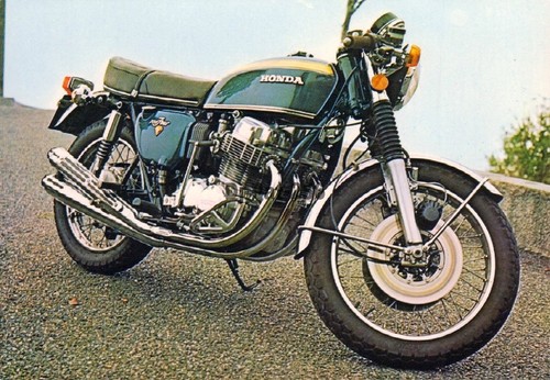 Carte postale moto honda cb - postale,