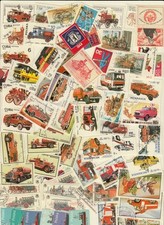 100 francobolli diversi vigili