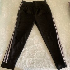 Pantalone Zara Nero Strisce Laterali Grige Chiare xs Pantaloni