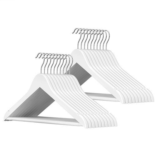 Set grucce legno bianco - grucce, in
