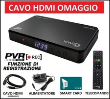 Decoder Tivusat PVR Satellitare HD Con Tessera Card Scheda Tvsat Inclusa Tv Sat