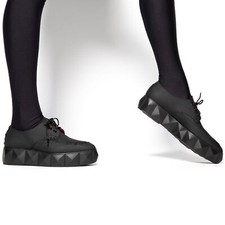 Scarpe Kat Von D nere gomma Bauhaus Creeper platform goth punk emo alternativa