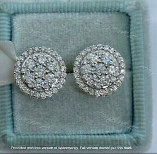 Orecchini grappolo diamanti - a,