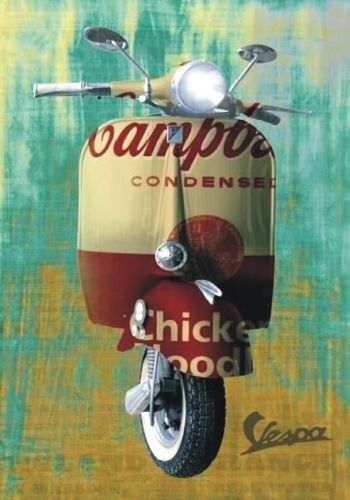 Targa vintage vespa custom - vintage, "vespa