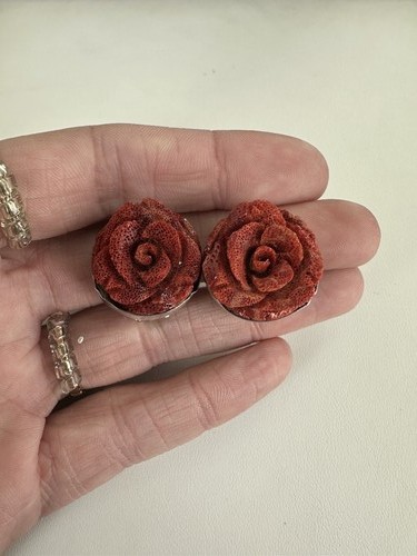 Vintage sterling grande rosa - sterling,
