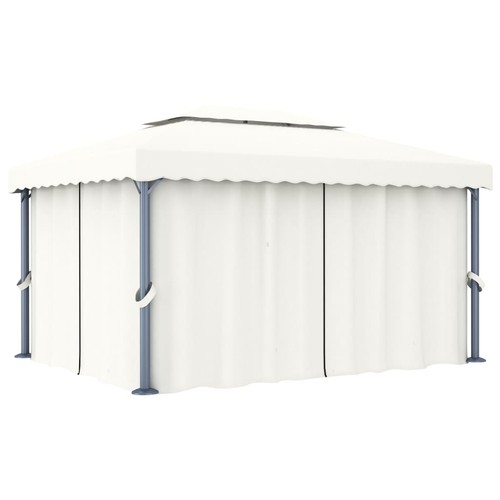 Gazebo con tende - con, antracite