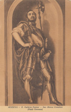 CARTOLINA *42 MODENA R. GALLERIA ESTENSE SAN MENNA CAVALIERE VIAGGIATA 1909