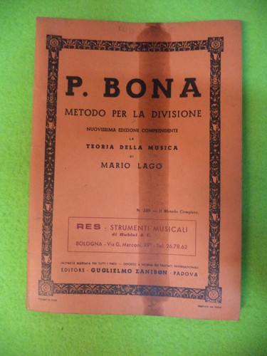 Spartito bona metodo - metodo, per