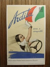 CARTOLINA PUBBLICITARIA FIAT