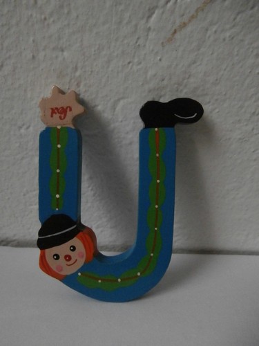 Lettera alfabeto legno sevi - *lettera, u