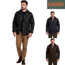 Giacca Uomo Game Barker Cera con Cappuccio Staccabile | Cotone Cerato Antico Premium