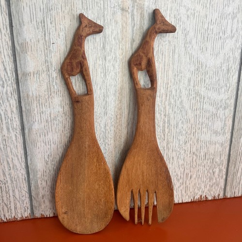 Insalatiera giraffa legno - in,