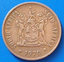 ?? SUD AFRICA SUID AFRIKA ?? MONETA AFRICA COIN 2 CENTS 1970 APARTHEID TIME