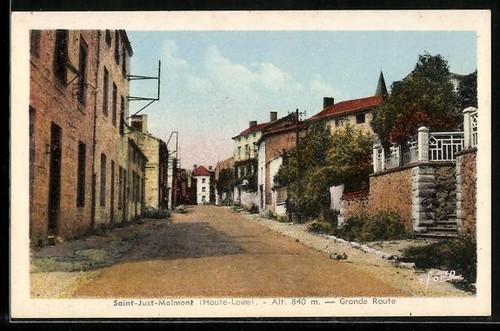 Cpa saint just - cpa, saint-just-malmont,