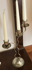 Candeliere a 3 Bracci con candele - in argento 800/1000 di gr.500 circa.