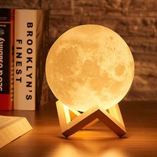 LAMPADA FORMA LUNA, 3D, LUCE